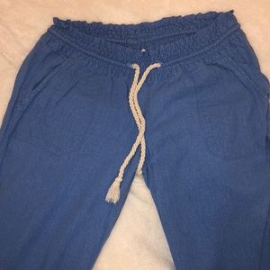 Blue roxy beach pants